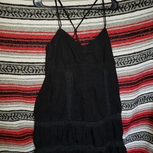 American Eagle black boho dress